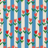 Cover imbottita per pc o tablet “Tulipani in festa” – su misura – Hockety Pockety