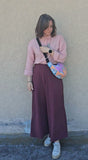 Moon Bag in cotone imbottito – Borsa a mezzaluna geometrica con tracolla regolabile | Fantasia Ziggy