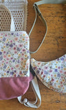 Zaino Enola in cotone floreale – Zainetto artigianale leggero con zip | Fantasia Bloom Rosa