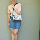 Bauletto artigianale cielo stellato in cotone e jeans