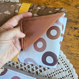 Kit nascita – fasciatoio da viaggio e maxi busta, fantasia nuvolette