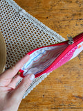 Pochette artigianale patchwork in cotone – realizzata con ritagli di stoffa | fatto a mano