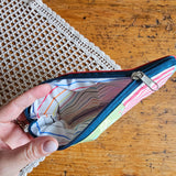 Pochette artigianale patchwork in cotone – realizzata con ritagli di stoffa | fatto a mano