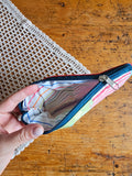 Pochette artigianale patchwork in cotone – realizzata con ritagli di stoffa | fatto a mano