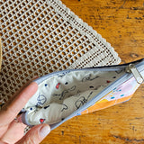 Pochette artigianale patchwork in cotone – realizzata con ritagli di stoffa | fatto a mano