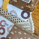 Kit nascita – fasciatoio da viaggio e maxi busta, fantasia nuvolette