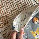 Pochette artigianale patchwork in cotone – realizzata con ritagli di stoffa | fatto a mano