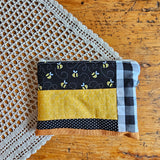 Pochette artigianale patchwork in cotone – realizzata con ritagli di stoffa | fatto a mano
