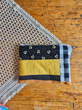 Pochette artigianale patchwork in cotone – realizzata con ritagli di stoffa | fatto a mano