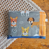 Pochette artigianale patchwork in cotone – realizzata con ritagli di stoffa | fatto a mano