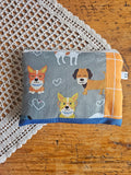 Pochette artigianale patchwork in cotone – realizzata con ritagli di stoffa | fatto a mano