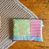 Pochette artigianale patchwork in cotone – realizzata con ritagli di stoffa | fatto a mano