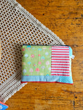 Pochette artigianale patchwork in cotone – realizzata con ritagli di stoffa | fatto a mano