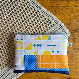 Pochette artigianale patchwork in cotone – realizzata con ritagli di stoffa | fatto a mano