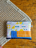 Pochette artigianale patchwork in cotone – realizzata con ritagli di stoffa | fatto a mano