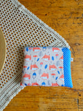 Pochette artigianale patchwork in cotone – realizzata con ritagli di stoffa | fatto a mano
