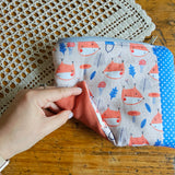 Pochette artigianale patchwork in cotone – realizzata con ritagli di stoffa | fatto a mano