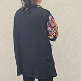 Kimono in viscosa di cotone leggerissima, fantasia Barocco Dorato