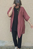 Kimono in viscosa di cotone leggerissima, fantasia Mosaico Urbano
