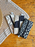 Astuccio da agenda con elastico, in cotone, 3 fantasie diverse